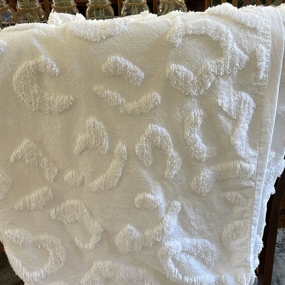 Miya Tufted Cotton Leopard Print Duvet Cover and Sham Set, white - Picture 5 of 8